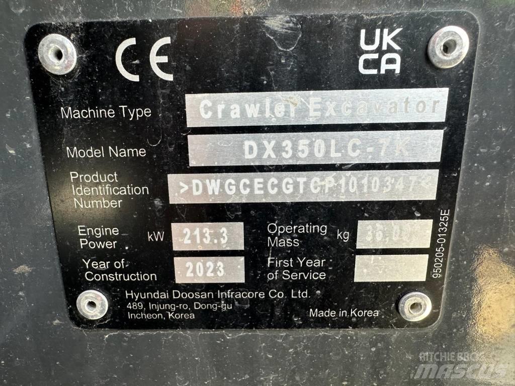 Doosan DX 350 NLC-7 Bandgrävare