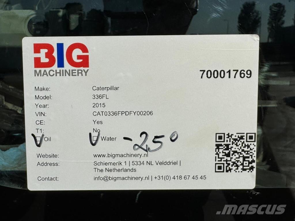 CAT 336FL XE Bandgrävare