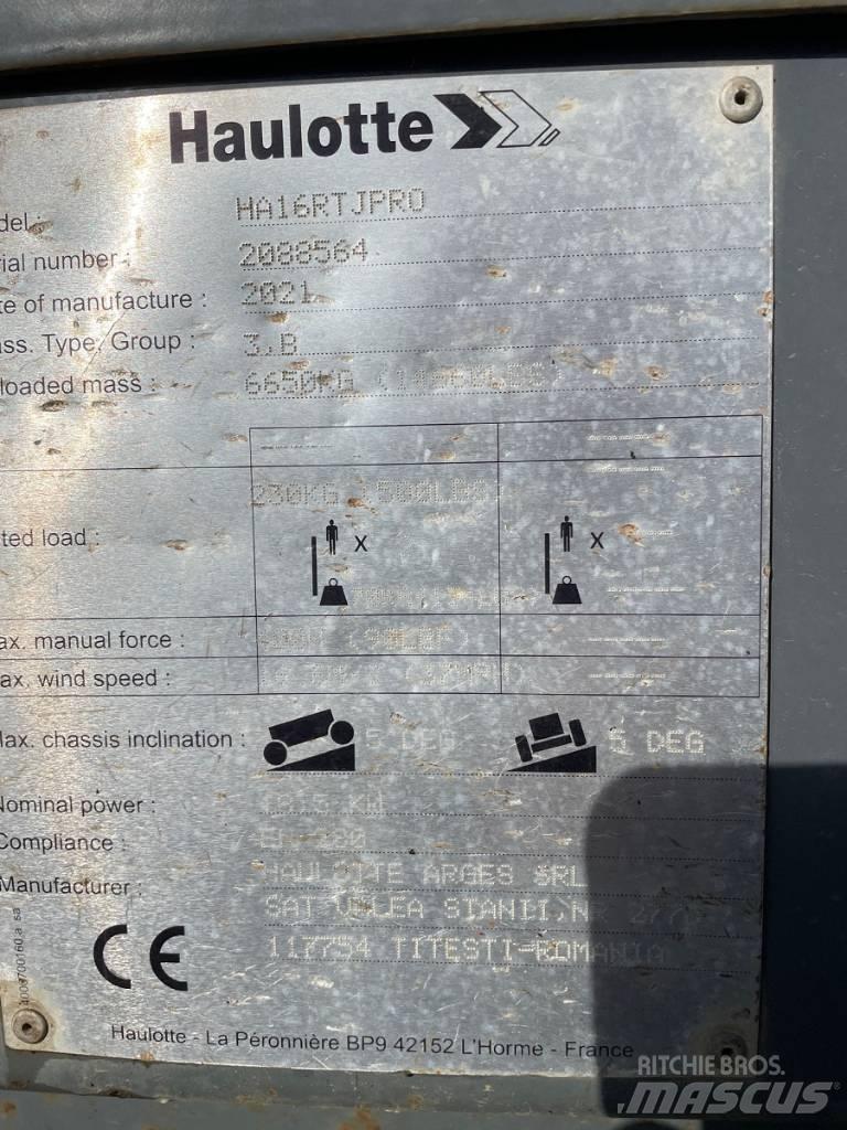 Haulotte HA16RTJ PRO Kompakta självgående bomlyftar