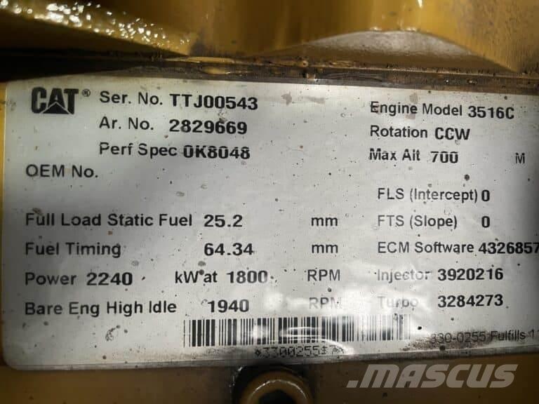 CAT 3516C Marina motorenheter