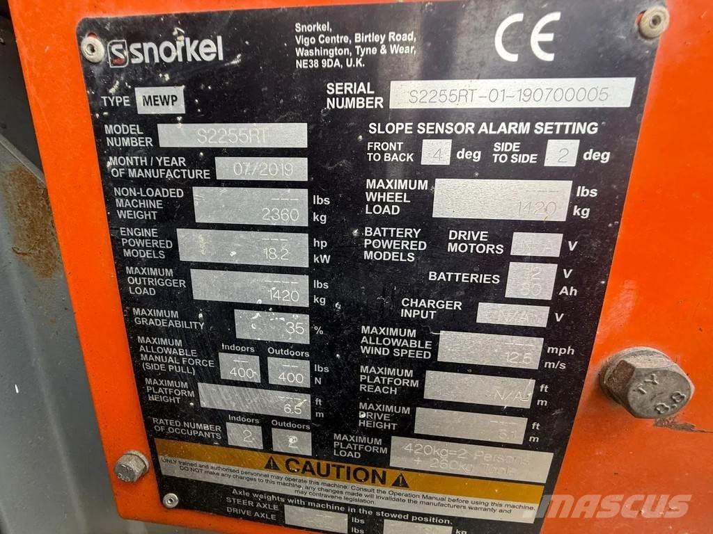 Snorkel S2255RT Saxliftar
