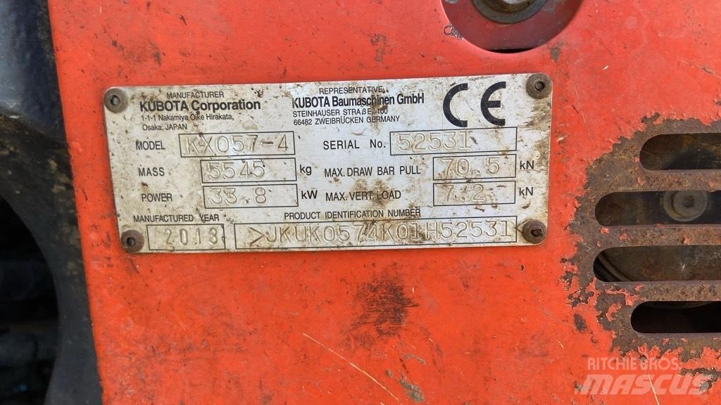 Kubota KX 057-4 Minigrävare < 7t