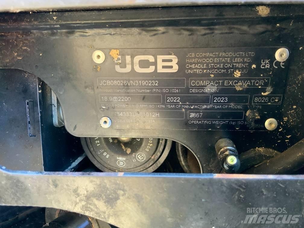 JCB 8026 CTS Minigrävare < 7t