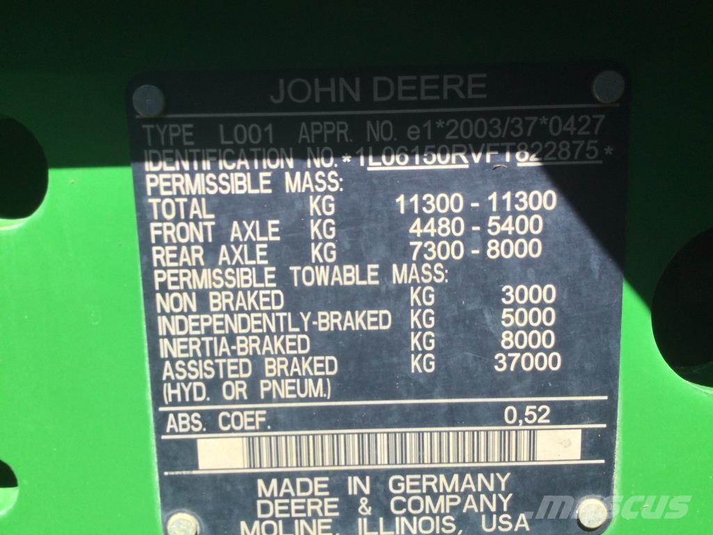 John Deere 6150R Traktorer