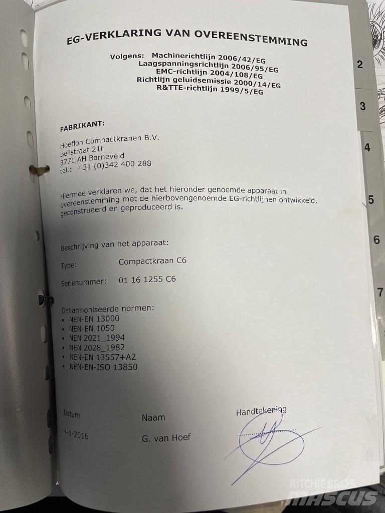Hoeflon C 6 SOLD Minikranar