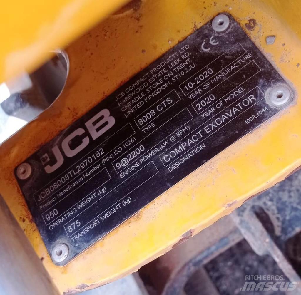 JCB 8008 CTS Minigrävare < 7t