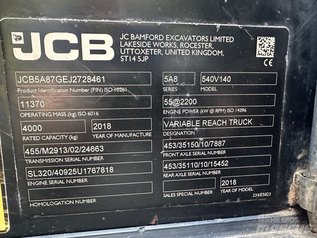 JCB 540-140 Teleskoplastare
