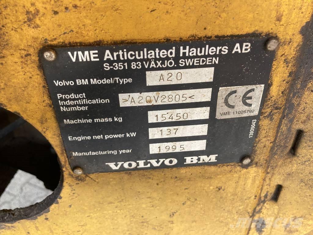 Volvo A 20 6x6 Midjestyrd dumper