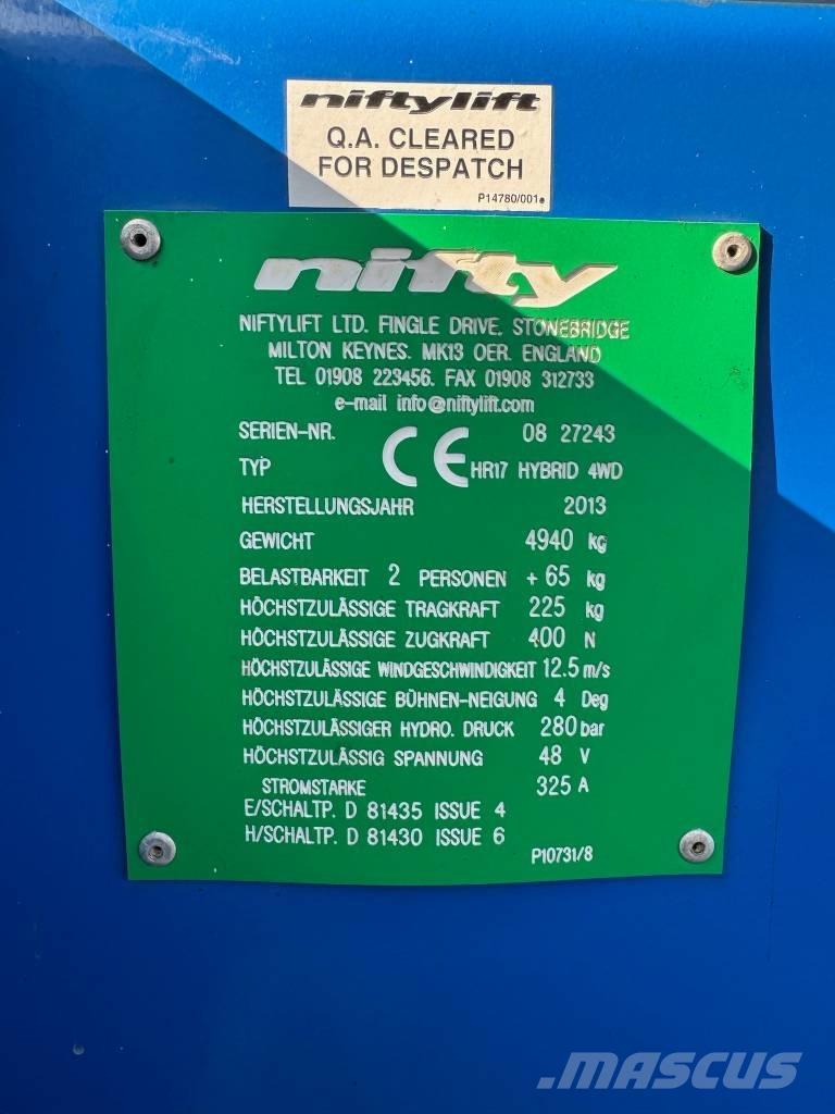 Niftylift HR 17 D E Bomliftar