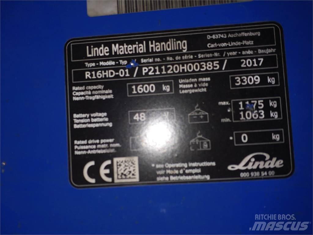 Linde R16HD Skjutstativtruck