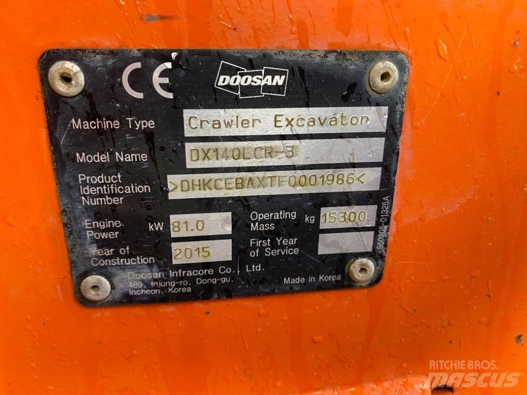 Doosan DX 140 LCR-3 Bandgrävare