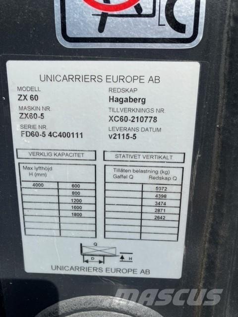 UniCarriers DX60-5 Dieselmotviktstruckar