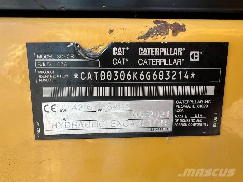 CAT 306CR Minigrävare < 7t