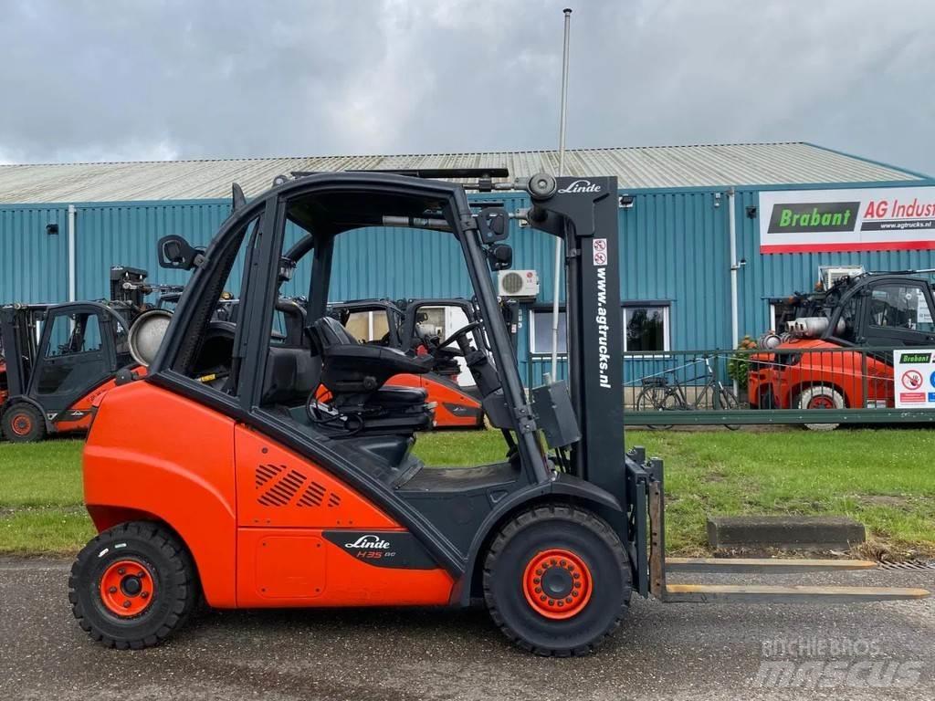 Linde H35T-02 Gasolmotviktstruckar