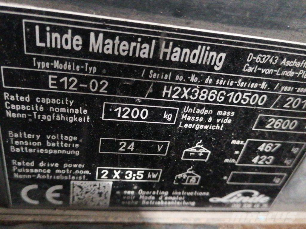Linde E12-02 Elmotviktstruckar