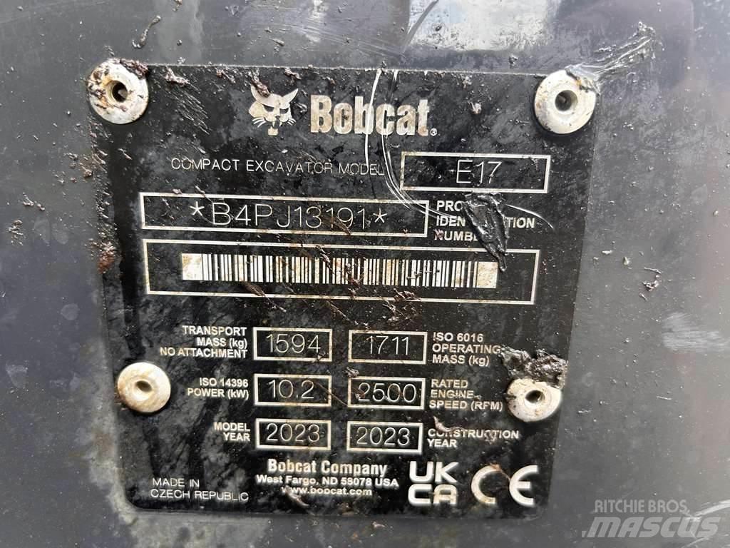 Bobcat E17 Minigrävare < 7t