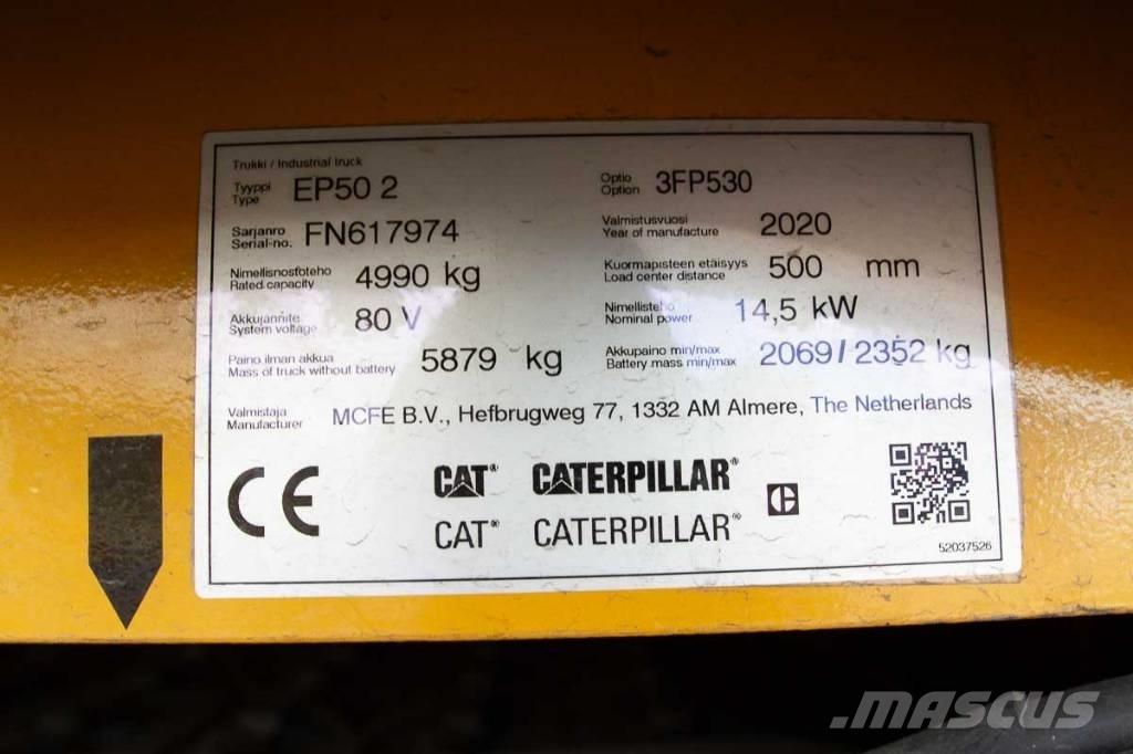 CAT EP 50 Elmotviktstruckar