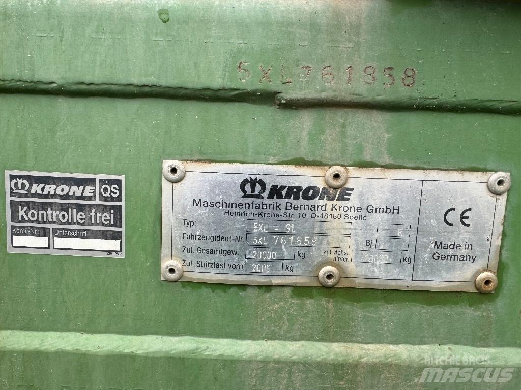 Krone 5 XL GL Hackvagn / Självlastarvagn