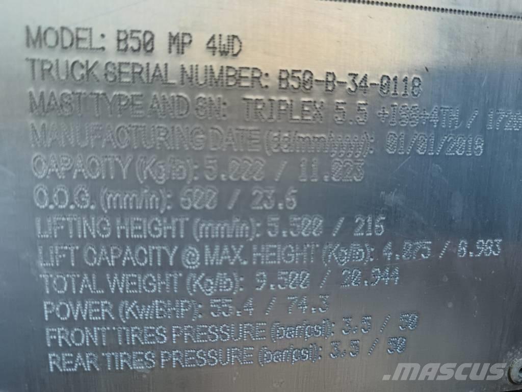 Bomaq B50 MP 4WD Dieselmotviktstruckar