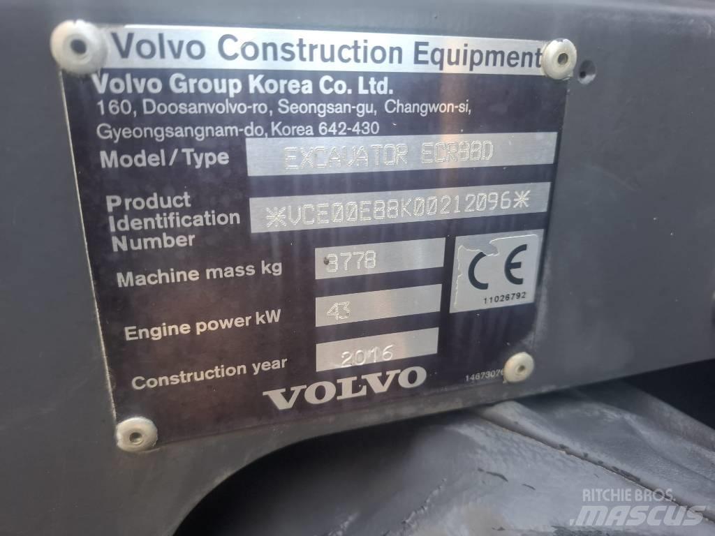 Volvo ECR 88 D Midigrävmaskiner 7t - 12t