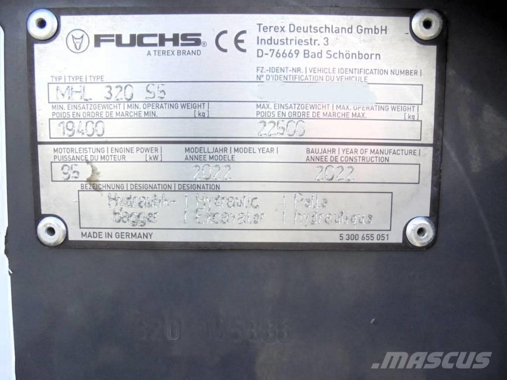 Fuchs MHL 320 Avfalls / industri hantering