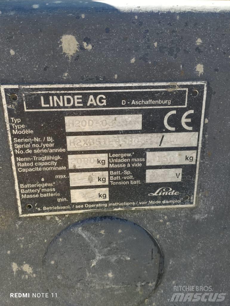 Linde H 20 D Dieselmotviktstruckar