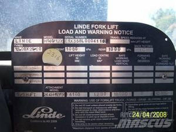 Linde H140/1200 Teleskopbomtruckar (Sträckstaplare)