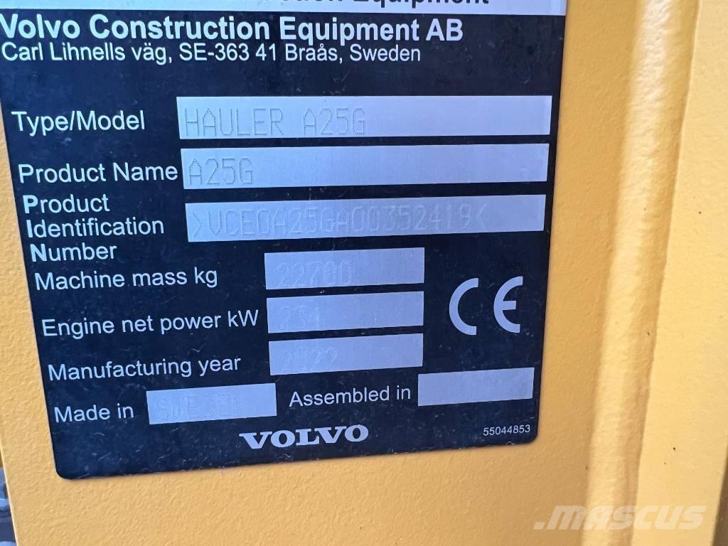 Volvo A25G Midjestyrd dumper