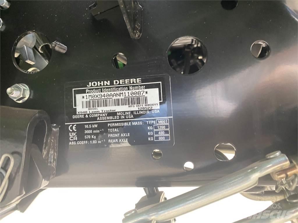 John Deere X940 Slåttermaskiner