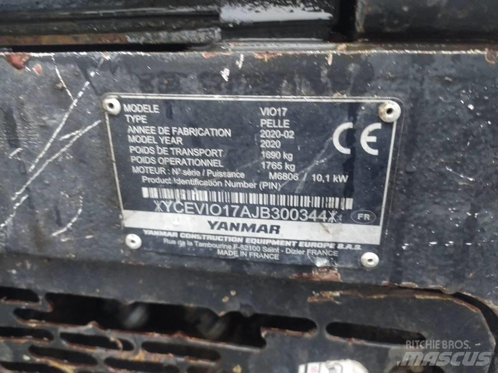 Yanmar Vio 17 U Minigrävare < 7t