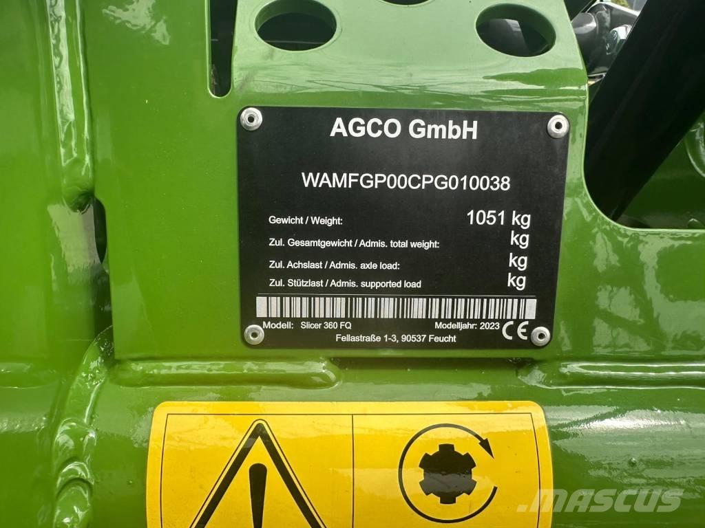 Fendt Slicer 360 FQ Slåttermaskiner