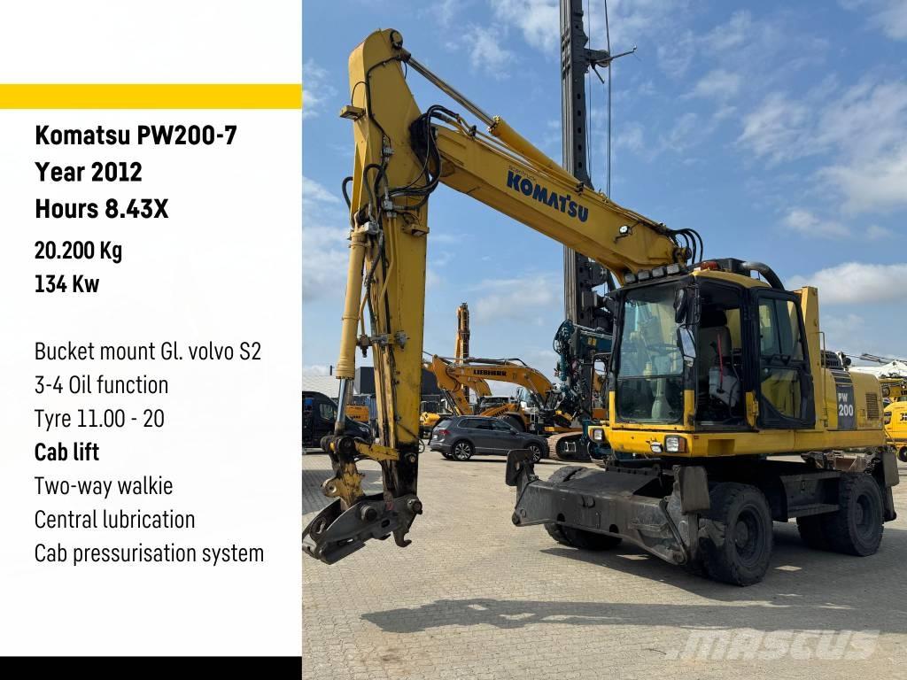 Komatsu PW 200-7 Hjulgrävare
