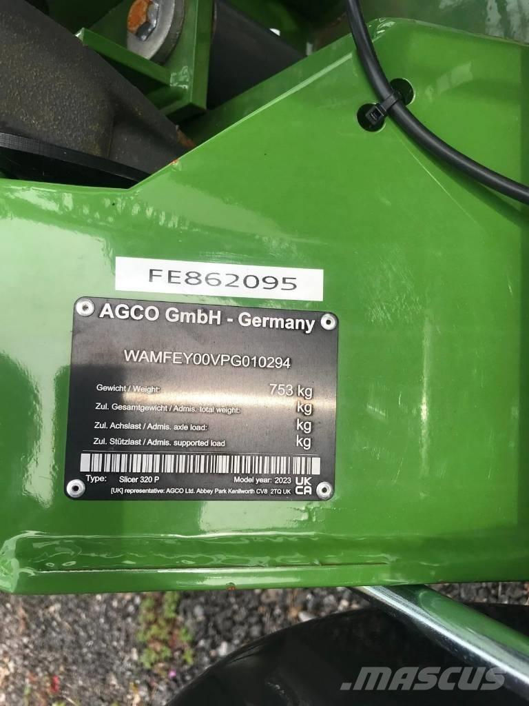 Fendt Slicer 320 P Slåttermaskiner