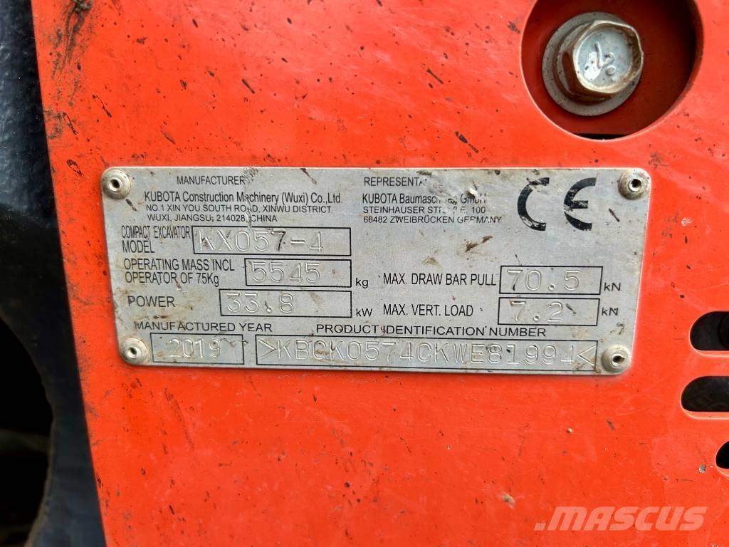 Kubota KX 057-4 Minigrävare < 7t