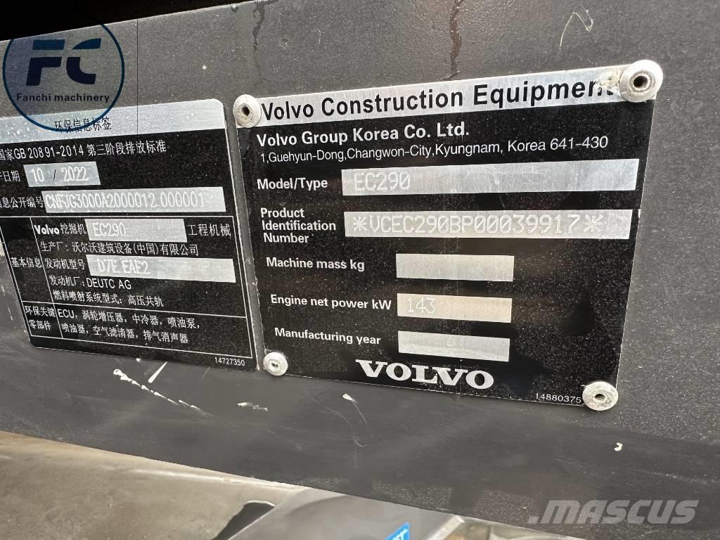 Volvo EC 290 Bandgrävare