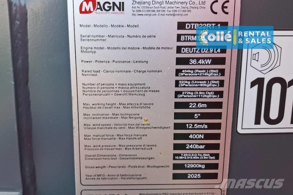 Magni DTB 22 RT | 2025 Teleskop bomliftar