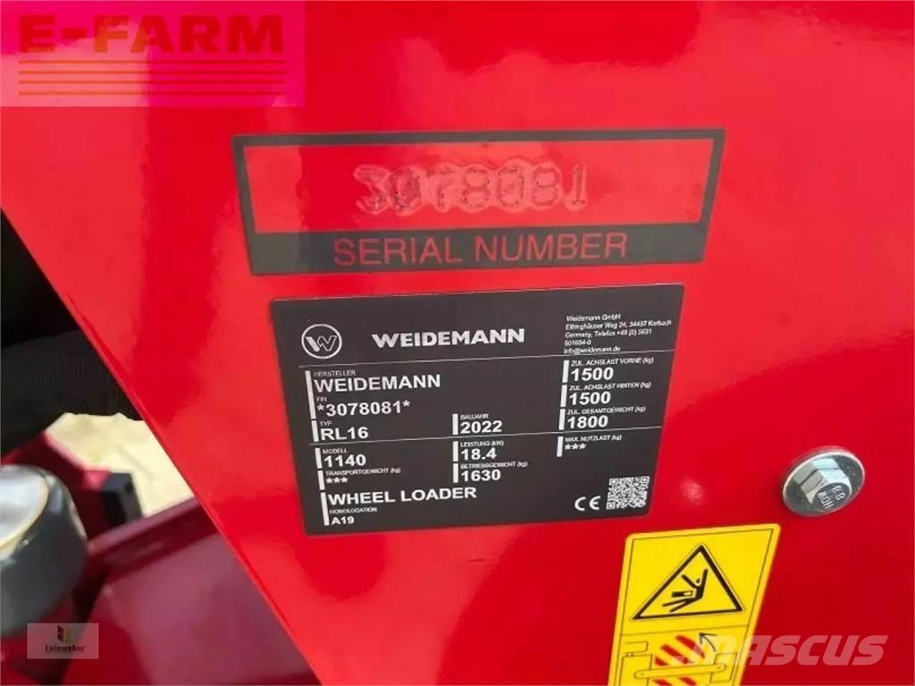 Weidemann 1140 Hjullastare