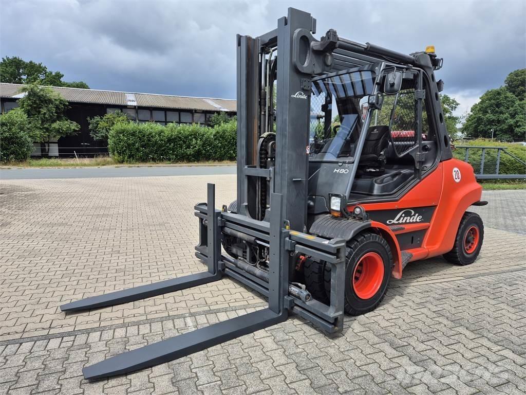 Linde H80T-900 Gasolmotviktstruckar