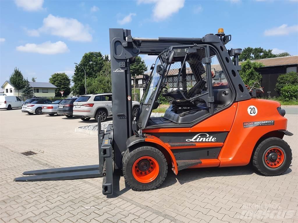 Linde H80T-900 Gasolmotviktstruckar