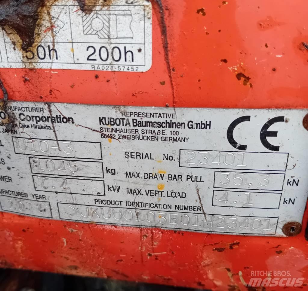 Kubota U 10-3 Minigrävare < 7t