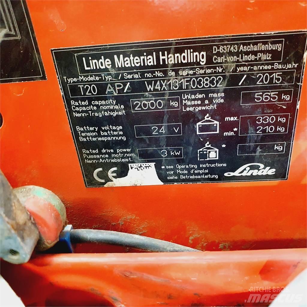 Linde T20AP kurz Låglyftare utan plattform
