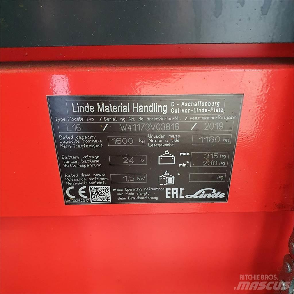 Linde L16i Staplare-led