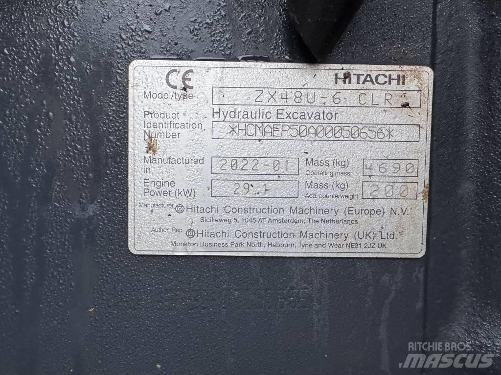 Hitachi ZX 48 U-6 Minigrävare < 7t