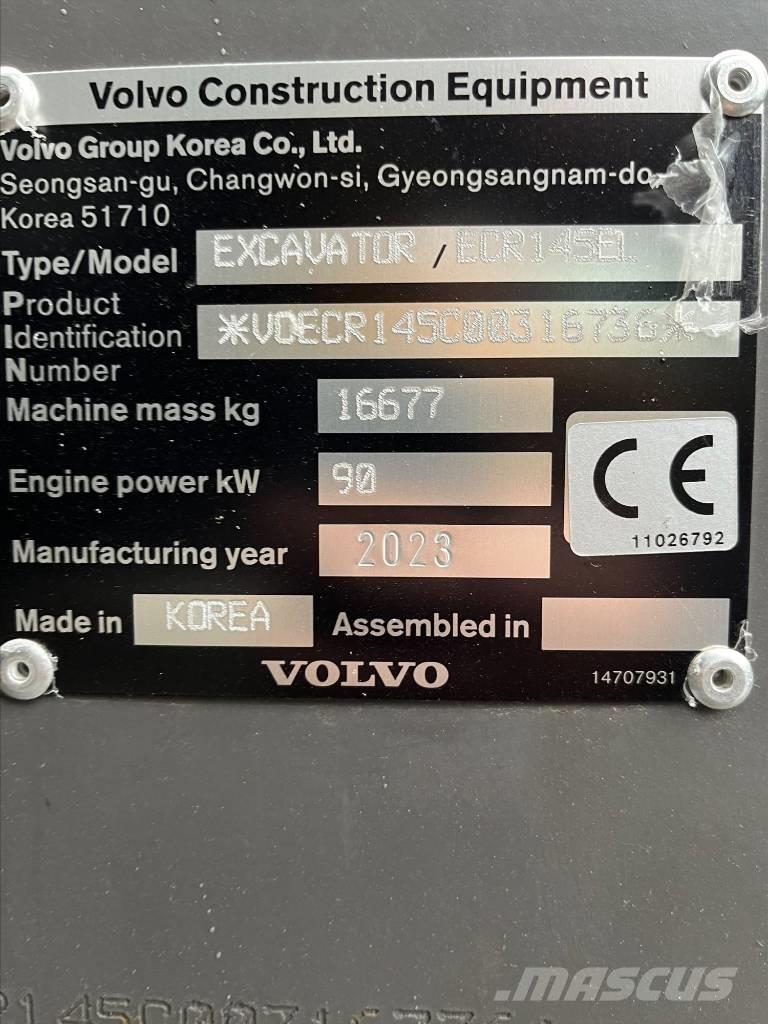 Volvo ECR 145 EL Bandgrävare