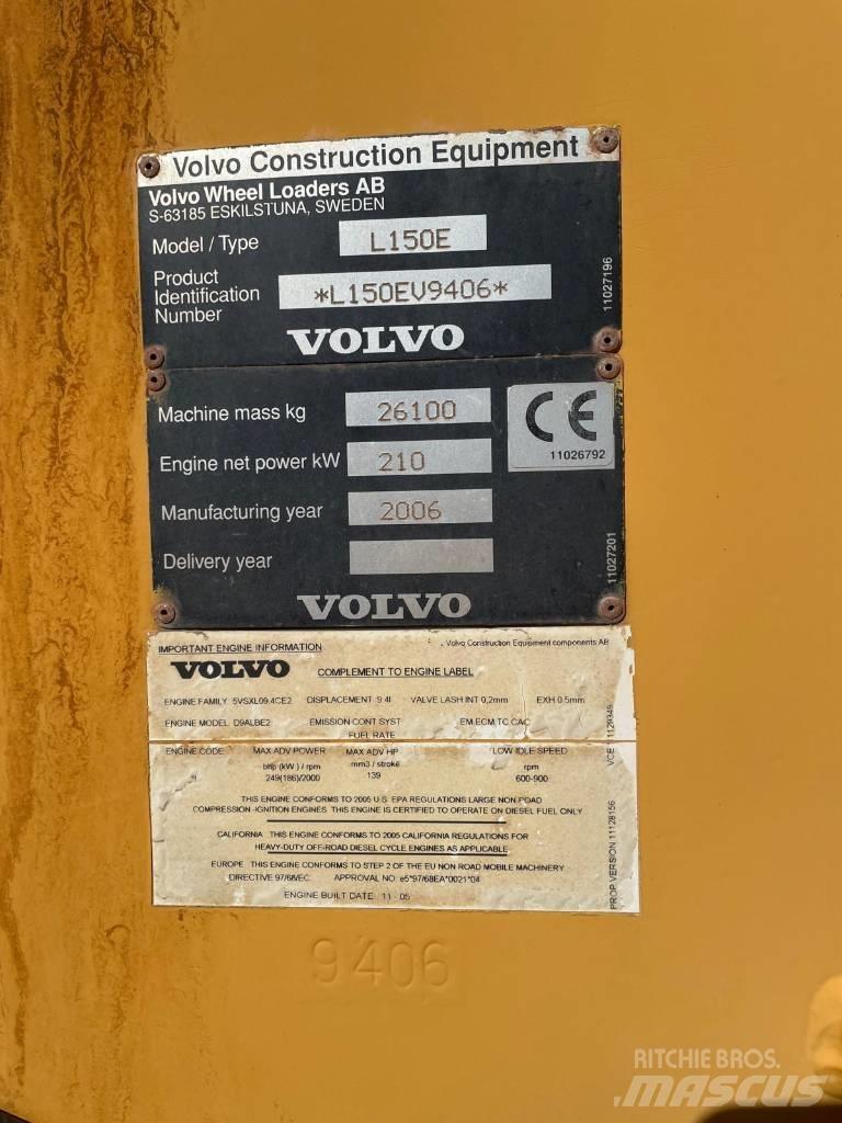 Volvo L150E Minilastare