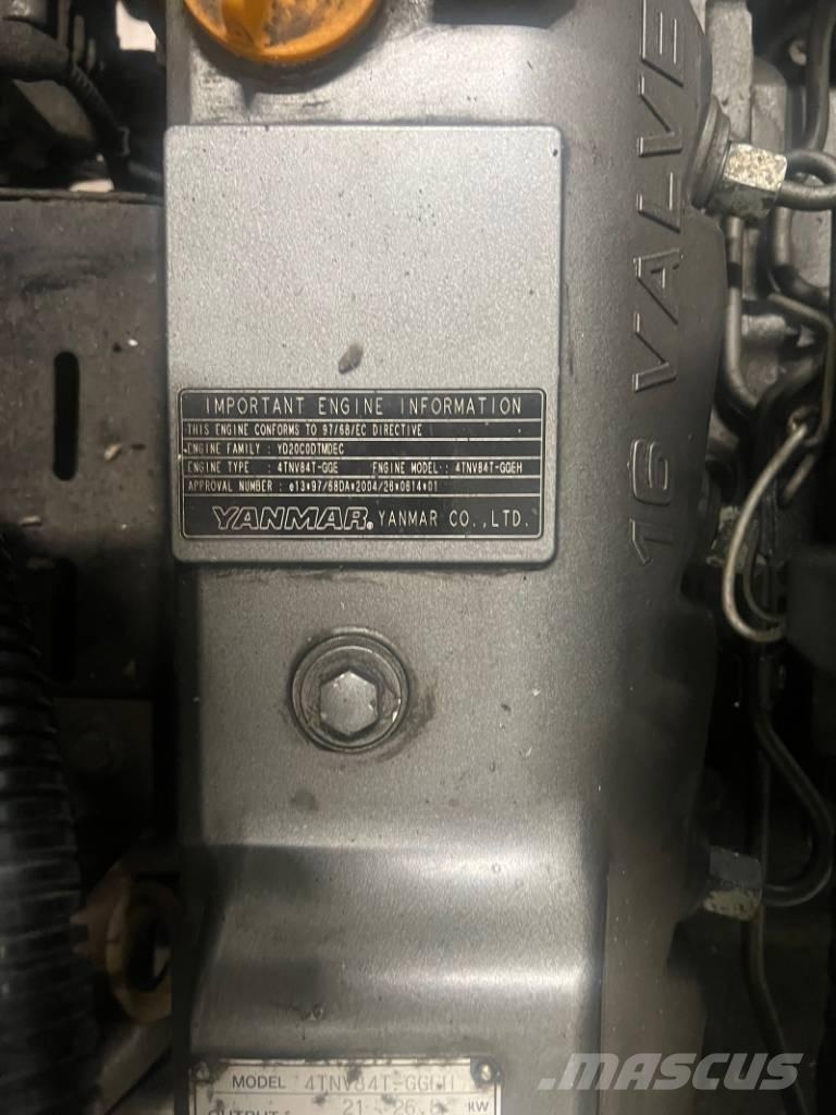 Yanmar 4TNV84T-GGEH Minigrävare < 7t