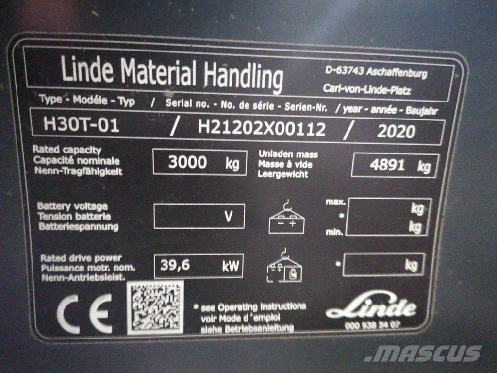 Linde H30T-01 Gasolmotviktstruckar