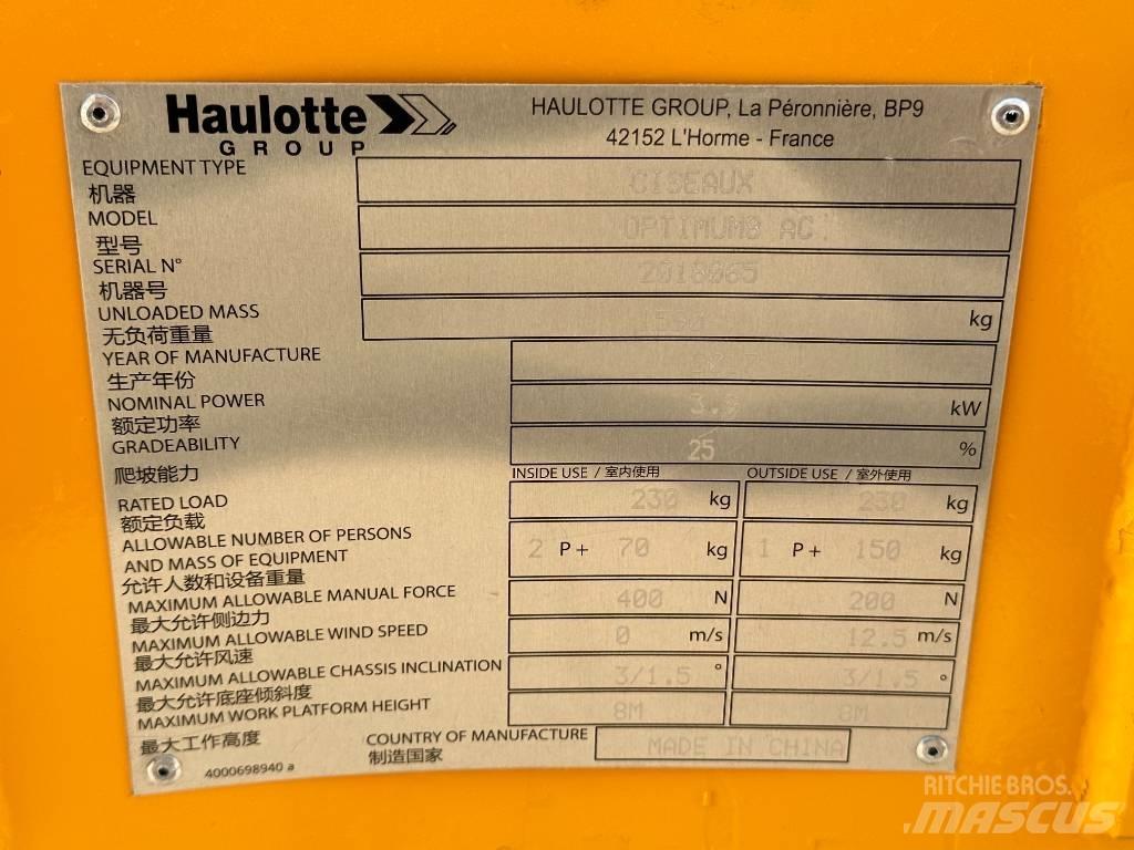Haulotte OPTIMUM 8 Saxliftar