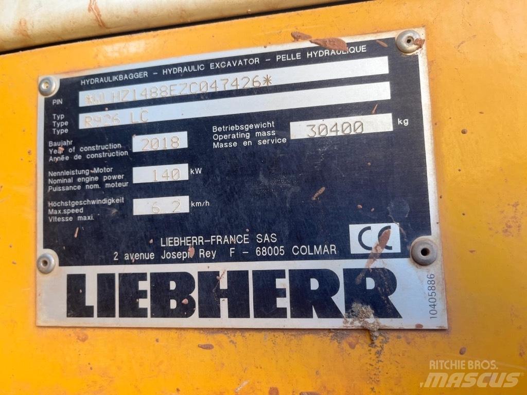 Liebherr R 926 LC Bandgrävare