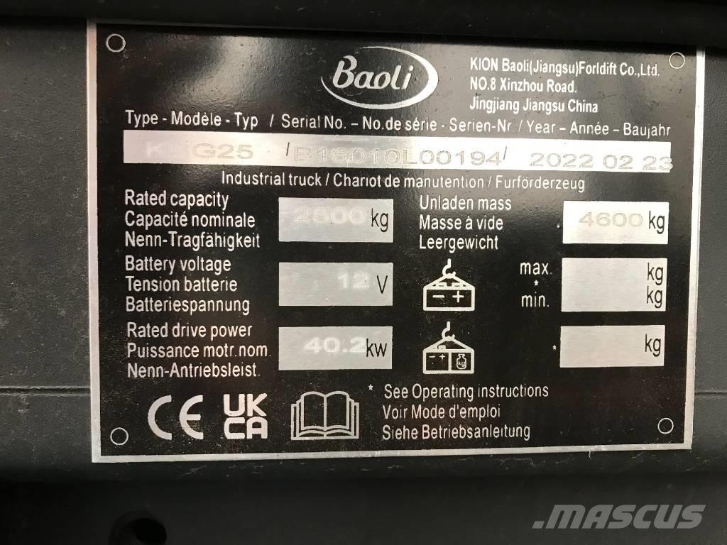 Baoli KBG 25 Gasolmotviktstruckar